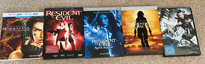 Resident Evil.  Alles DVD, außer The Final Chapter ist Blu-ray.