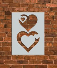 Hearts Valentine's Stencil