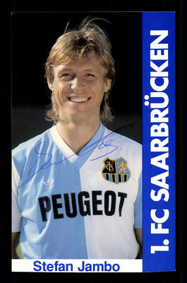 Stefan Jambo Autogrammkarte 1 FC Saarbrücken 1985-86 Original + G 23614