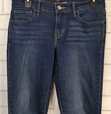 Levi  s 710 Super Skinny Jeans Size 28 Blue Denim Stretch Mid Rise Med Wash