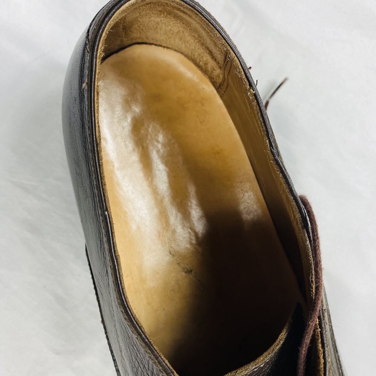 Oliver Moore Mocha Brown Soft Leather Patterned Captoe Size 10D New releases: Charcoal Double Shot and Brown Double Shot moc  main image 2