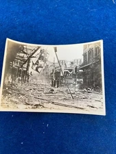 SHANGHAI CHINA  1937 ERA  VINTAGE PHOTOGRAPH  中国上海 1937 年复古照片  DESTRUCTION