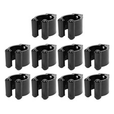 10 Pcs Wall Mounted Plastic Rod Holder Clamp for Pool Cues and Fishing Rods