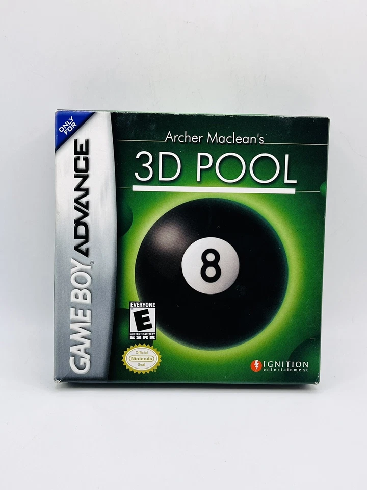 3D Pool Gba Game Nintendo Vintage Archer Maclean Game Boy Advance CIB Billiards - Image 2 of 4