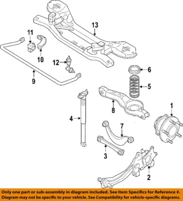 サブ MAZDA OEM 07-12 CX-7 Rear Suspension Brake Components-Hub Assy