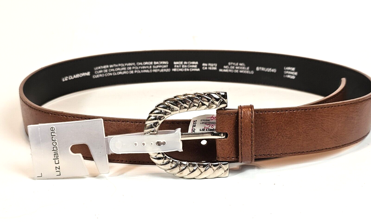 LIZ CLAIBORNE INC.1988 LEATHER BELT LADIES  STYLE NO: 2540 RN:NO: 70272 Liz Claiborne Blue Vintage Full Grain Semi Aniline Leather  main image 4