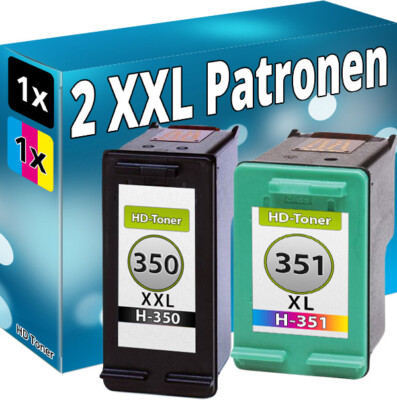 DRUCKER PATRONEN für HP 350+351 XL C4580 C4480 C5280 D5360 C4280 D4260 D4360 Set