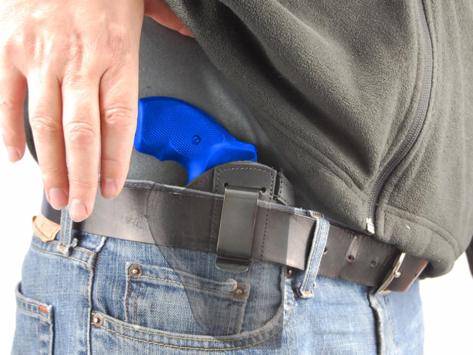 NEW Barsony Black Leather IWB Gun Holster Smith&Wesson 2" Snub Nose Revolvers