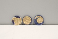 African Basket Botswana Natural Colors Food Basket Set of 3