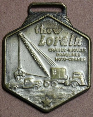 Thew Lorain Clam Shell Moto Crane Smith Inc Baltimore MD Watch Fob Shlf1A1-3
