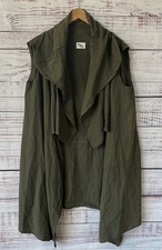 NRK by ANARKH Sleeveless Drape Coat S Lagom Made in USA Avant Garde Art To Wear