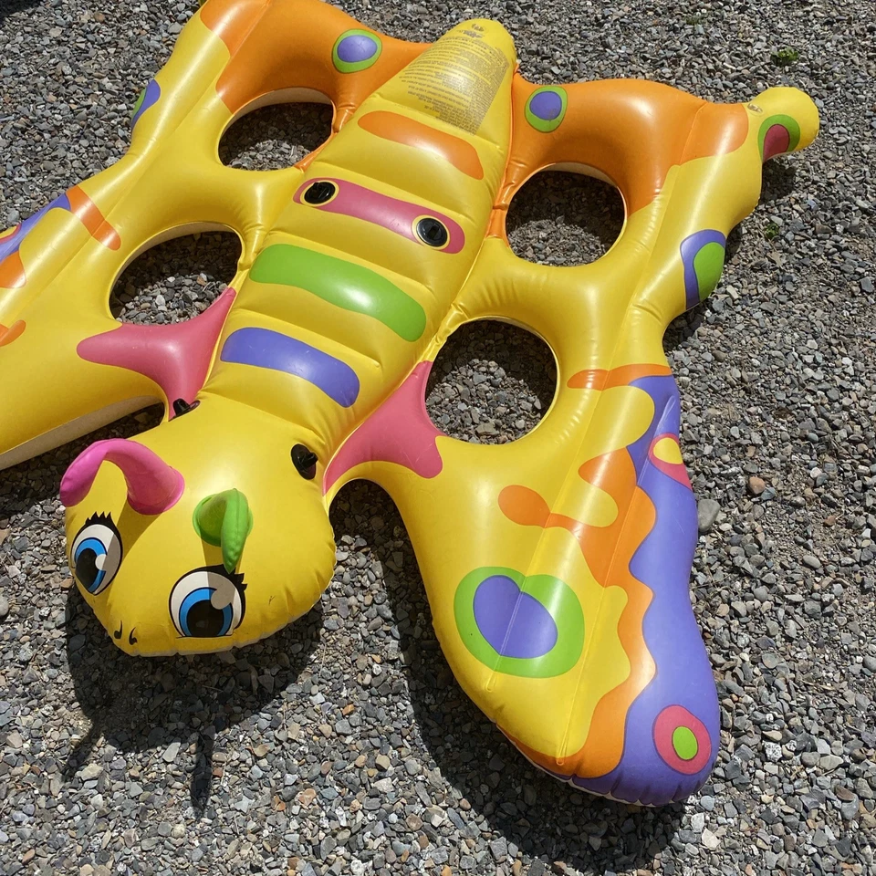 RARE Vintage 2001 Intex The Wet Set 63”x55” Butterfly Kids Pool Float Used - Image 3 of 4