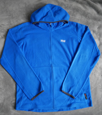 Helly Hansen Fleecejacke blau L/XL Outdoor Sweatjacke warm Kapuze
