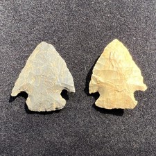 Pair of Big Creek points from Dunklin Co. Missouri Native American US Pre-1600