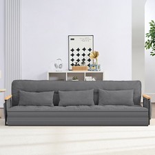 Zafly 3 Seater Convertible Fold Out Sofa Bed with Side Pockets for Living Room