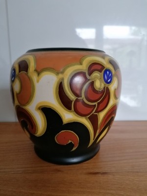 Sehr schöne Vase 60er Jahre Koninklijke Plateelbakkerij Zuid-Holland Gouda PZH 