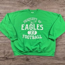 NFL Philadelphia Eagles Retro Crewneck Sweatshirt Adult Size Large