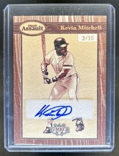 2025 Leaf Lumber Kevin Mitchell Grain Assault Auto Bronze #/35
