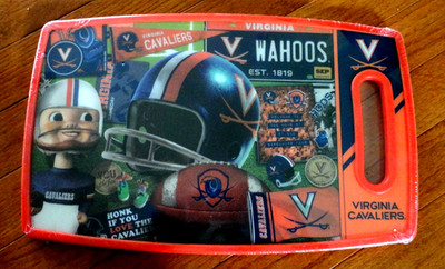 University of Virginia Cavaliers NCAA Cutting Board - Tailgating Party - NWT