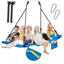 800lb 60" Skycurve Platform Tree Swing for Kids Adults with Pocket  Anti Blue