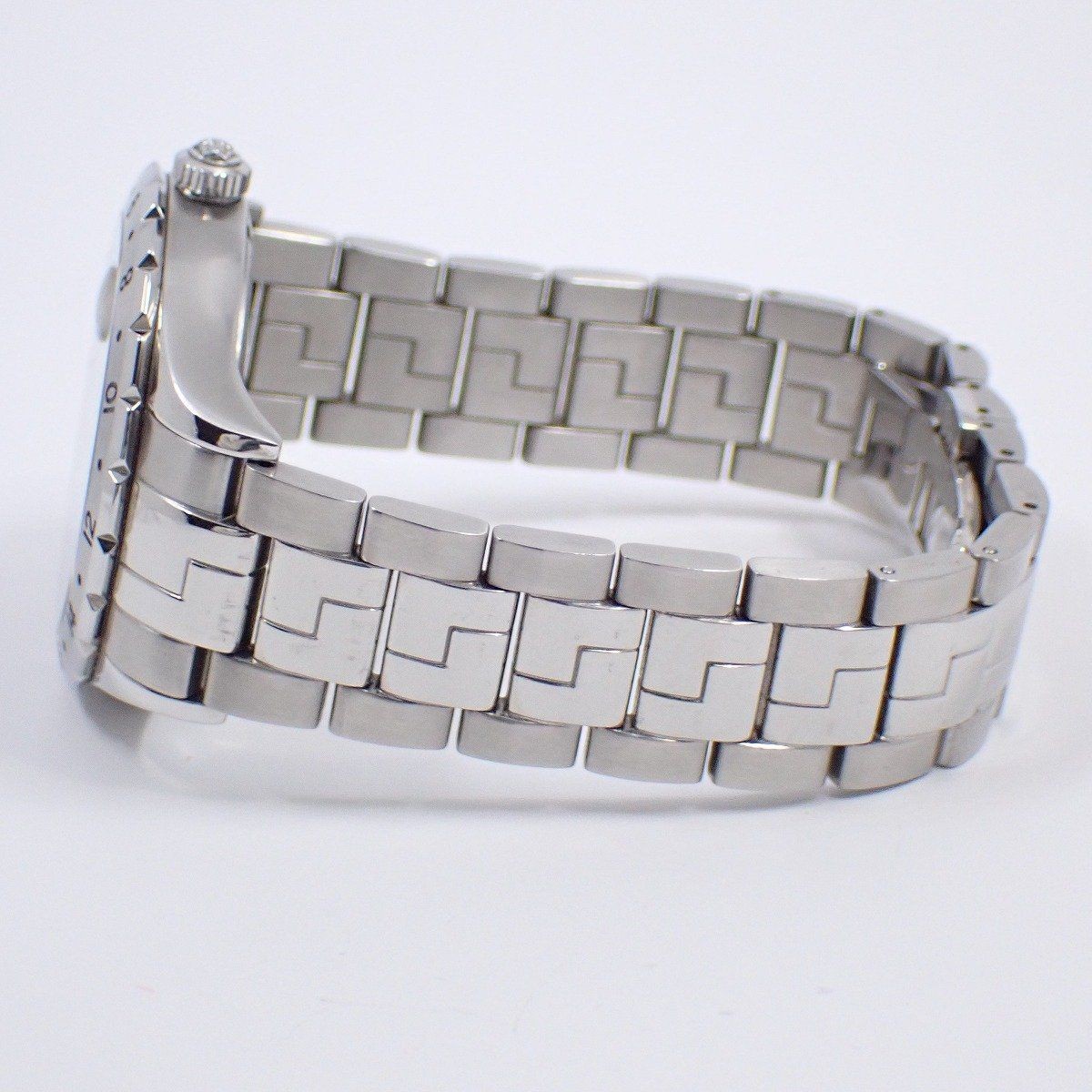 Versace Hellenyium GMT Quartz Men's Watch Blue Dial SS Band Used From Japan thumbnail 5