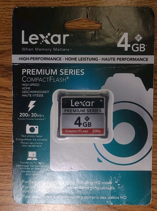 Lexar CompactFlash Platinum II / 4 GB CF Card 200X - Image 2 of 4