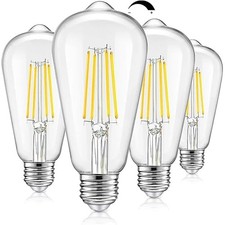 Vintage LED Dimmable Edison Light Bulbs 100W Incandescent Equivalent, 8W 1200Lum