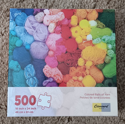Concord 500 Piece Puzzle Colored Balls Of Yarn Colorful