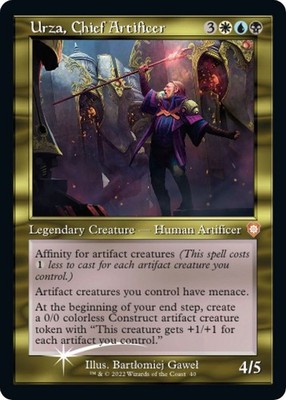 MTG: BRC - Urza Chief Artificer Display Commander Thick Stock (#40, Foil, M, NM)