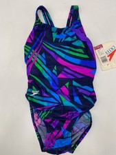 vintage speedo swimsuit womens/girls youth size 26 deadstock NWT 90s