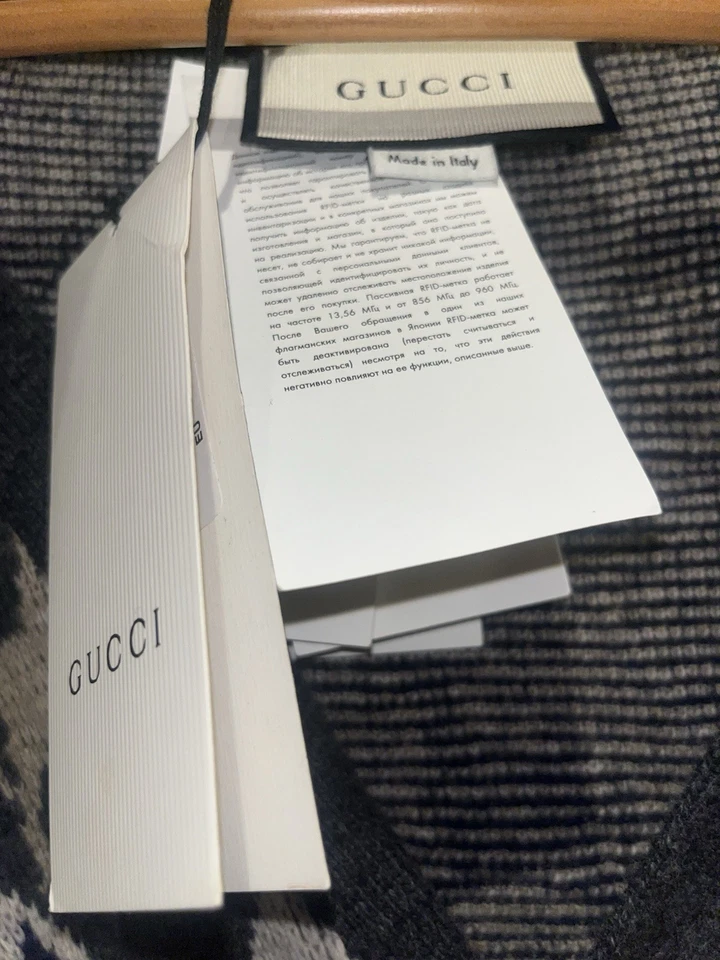 Cárdigan Suéter Ecuestre Gucci Marrón Unicornio Cuello en V Lana Tejido Pequeño Nuevo con Etiquetas Foto 2 de 4