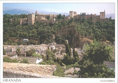 Alhambra Palast Granada Spanien Postkarte - Weltkulturerbe von Postales Gomez
