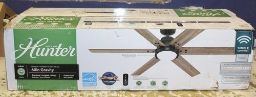 Hunter Fans Gravity 1-Light 60" Ceiling Fan in Noble Bronze - Picture 4 of 7