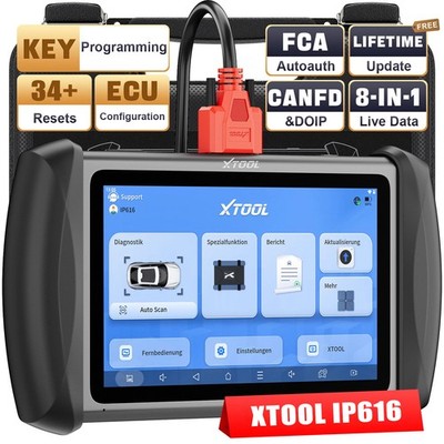 XTOOL IP616 KFZ OBD2 Diagnosegerät ALLE SYSTEM ECU Coding IMMO Key Programmer DE