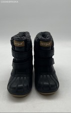 Cat  Jack Black Toddler Unisex Medium Black Bootie Synthetic - Size 11