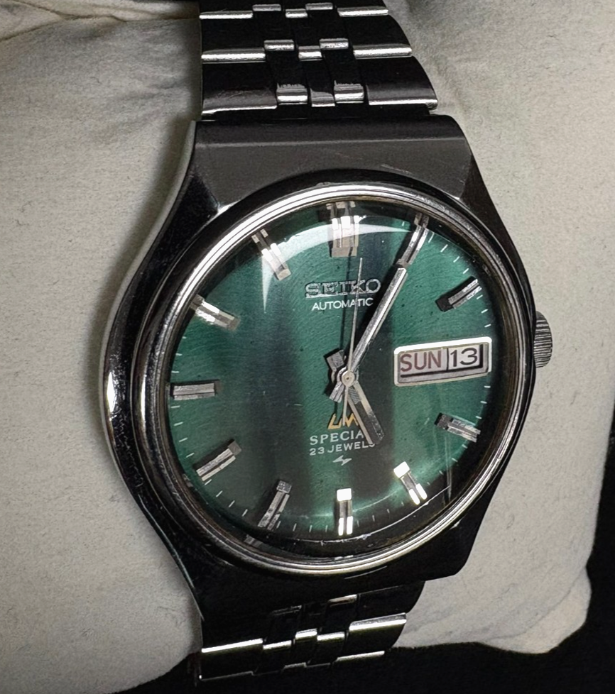 Seiko 5216-7040 Automatic Men's Watch LM Special Green Dial 23