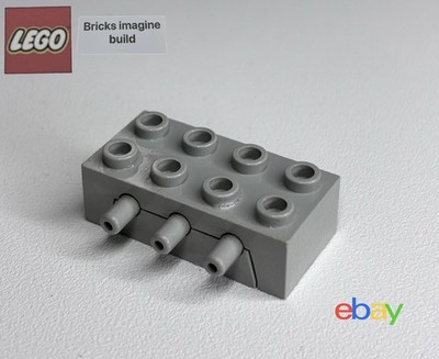 Lego Vintage 2x4 Teil 4692 alter hellgrauer pneumatischer Verteilerblock - 13B