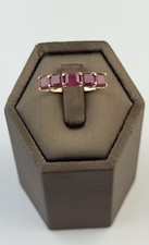 Ruby 9ct Gold Ring , Vintage And Hallmarked , Yellow Gold Size P