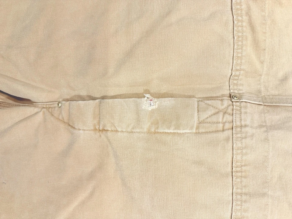Carhartt Overalls Mens 54x30 Vintage R02 Duck Bib Quilt Lined Double Knee USA - Image 4 of 4