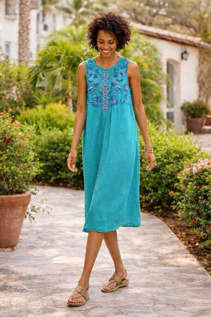 Linen Shift Short Sleeve Floral Dresses for Women for sale | eBay Linen Shift Short Sleeve Floral Dresses for Women for sale | eBay