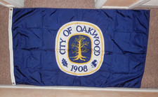 City of Oakwood Ohio Flag • 3'x5’ Annin Nylon Crest Indoor Outdoor Grommets Used