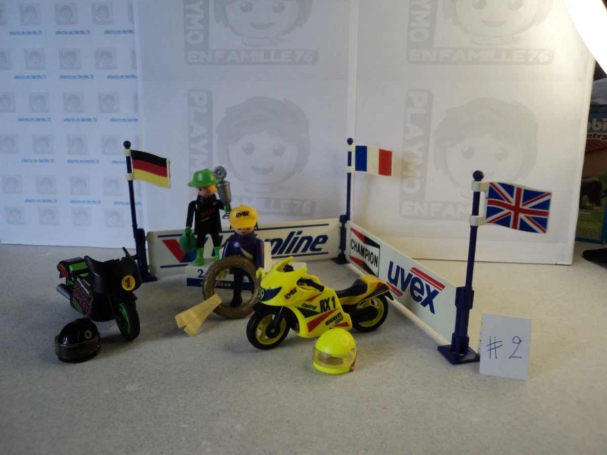 PLAYMOBIL vintage city life sports coureur cycliste vélo du set 3846 de