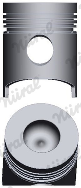 Kolben NÜRal 87-207500-10 FüR Fiat 70 65 75 Om Daino-image