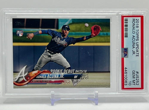 2018 Topps Update Ronald Acuna Jr RC #US252 PSA 10 Gem MT Atlanta Braves