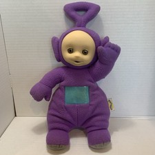 Vintage Playskool Teletubbies 1998 Talking Tinky Winky Plush Toy 18" - WORKS