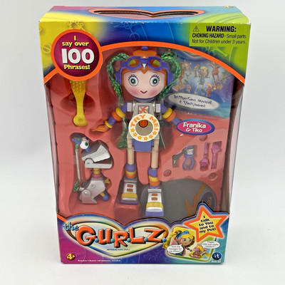 Vintage 2002 The GURLZ G.U.R.L.Z Doll Franika & Tiko Talking Robot