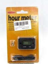 Digital Hour Meter Gauge Fit For Gas Engine Motor Boat Atv Snowmobile Black Usa
