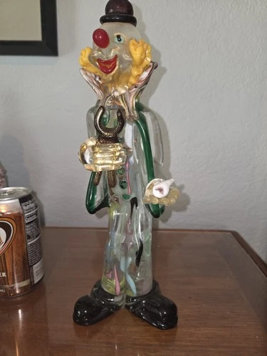 Murano Glass Clown Figurine