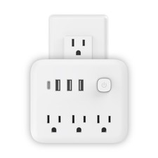 FXZ Power Strip Conversion Plug-in Board Power Strip with 3 Widely Outlets an...