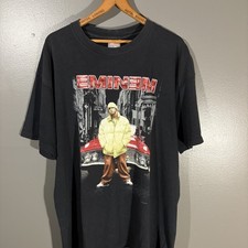 Vintage Eminem Shirt Mens XL Black Rap Hip Hop Car Graphic All Sport 2000s